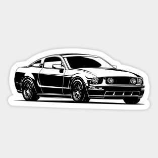 Ford Mustang pony GT 2005 illustration graphics Sticker